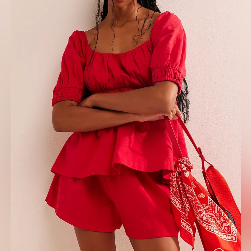 NWOT FP Top and Shorts Set